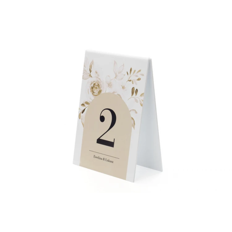 Nummerierung für Hochzeitstische - Höhe 20,5cm - NS008