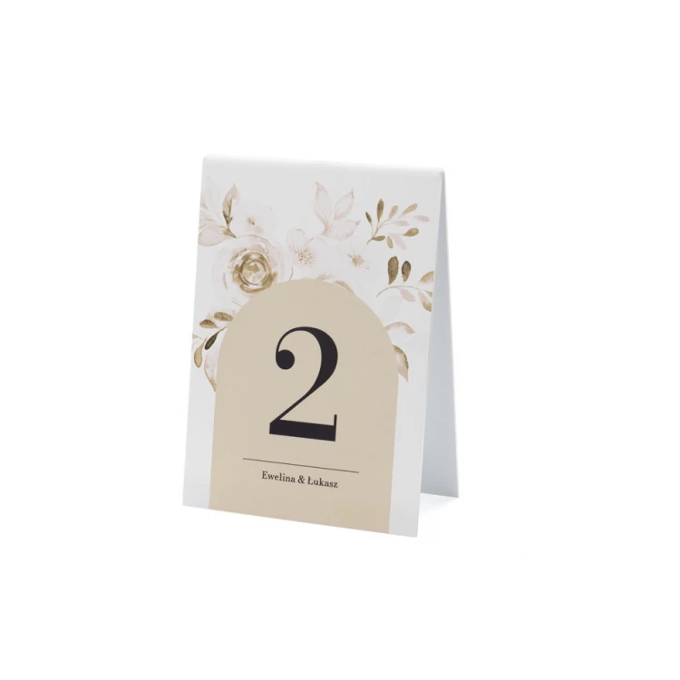 Nummerierung für Hochzeitstische - Höhe 20,5cm - NS008