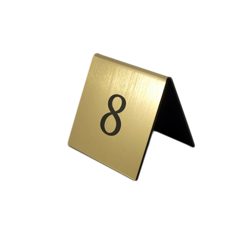 Nummerierung für Tische - Muster NS004 GOLD