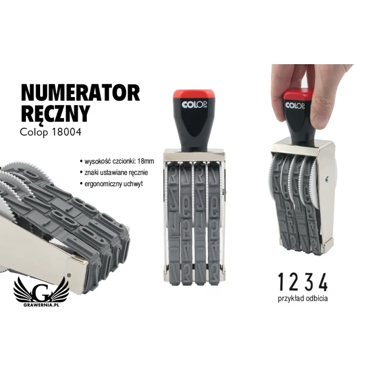 Handzähler Colop 18004 - Anzahl der Positionen: 4 - COL033