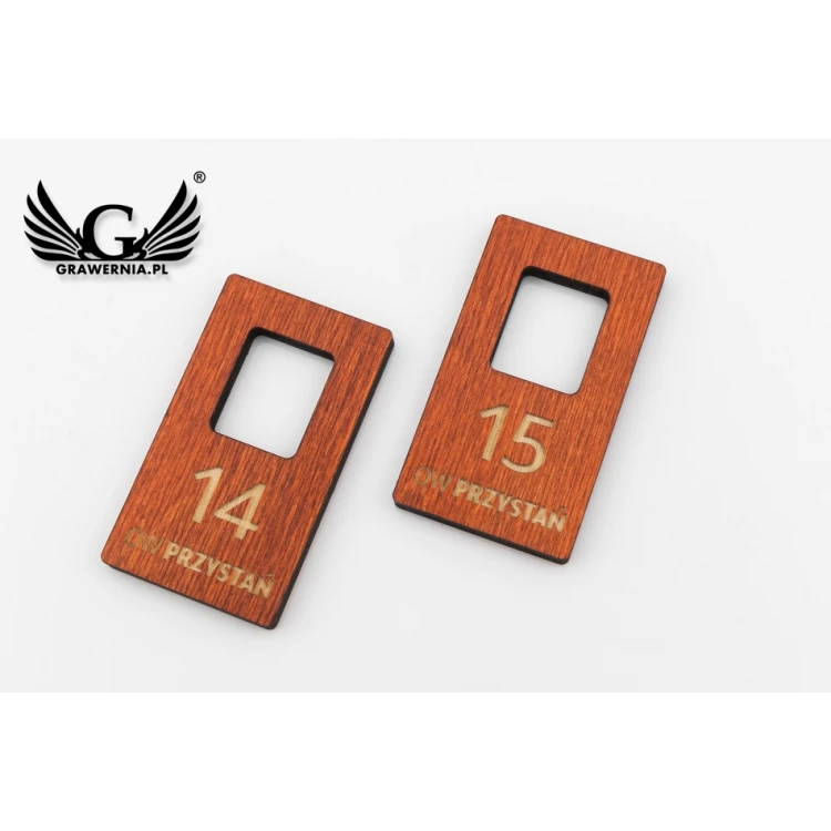 Garderobennummern - Farbe Orange - Athena 1