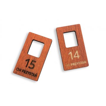 Garderobennummern - Farbe Orange - Athena 1