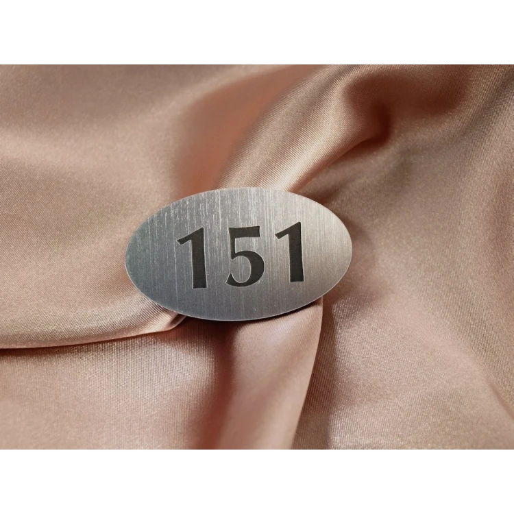 Nummern für Garderoben - Nummer des Kleiderbügels oder Schrankes - ELIPSA - ND010- Größe 60x35mm