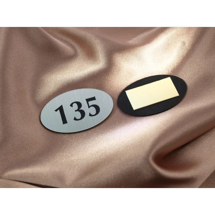 Nummern für Garderoben - Nummer des Kleiderbügels oder Schrankes - ELIPSA - ND010- Größe 60x35mm