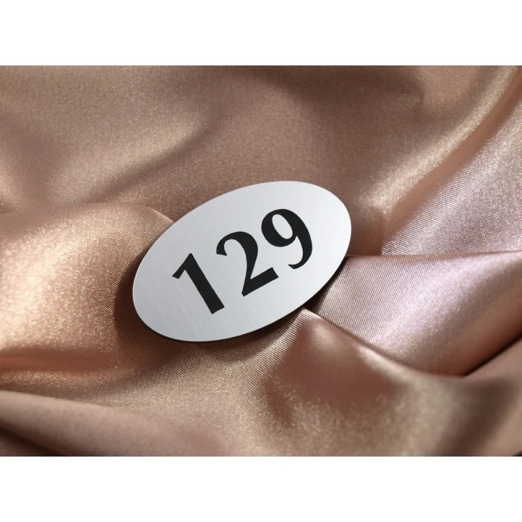 Nummern für Garderoben - Nummer des Kleiderbügels oder Schrankes - ELIPSA - ND010- Größe 60x35mm