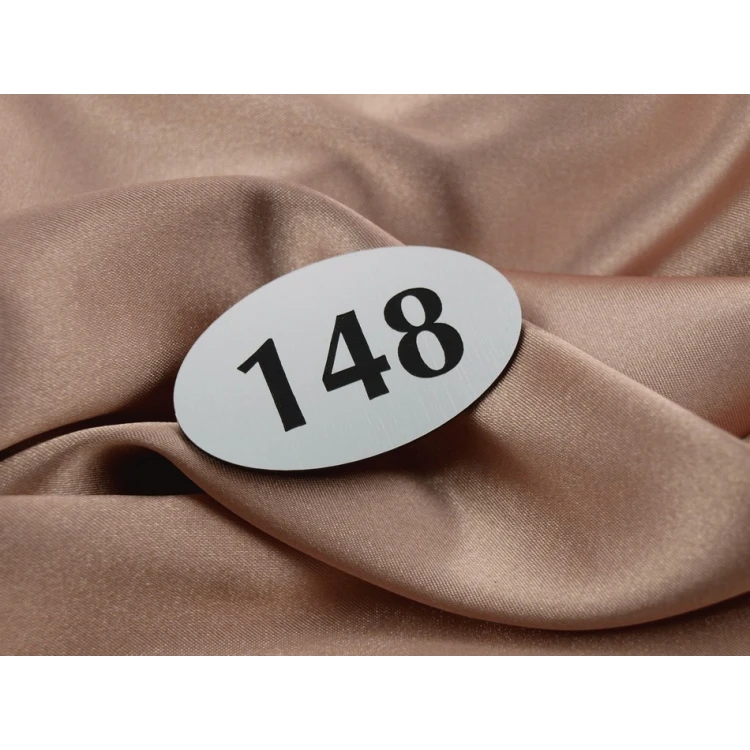 Nummern für Garderoben - Nummer des Kleiderbügels oder Schrankes - ELIPSA - ND010- Größe 60x35mm