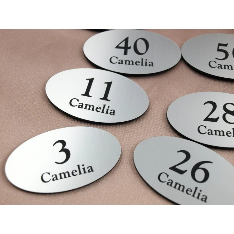 Nummern für Garderoben - Nummer des Kleiderbügels oder Schrankes - ELIPSA - ND010- Größe 60x35mm