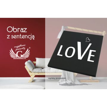 Bild mit beliebigem Spruch - UV-Digitaldruck - 300x300mm - OBR005