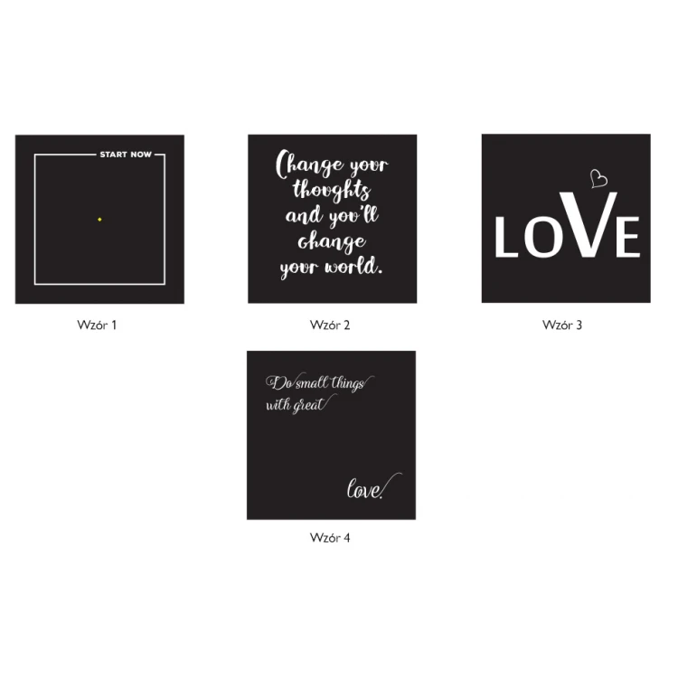 Bild mit beliebigem Spruch - UV-Digitaldruck - 200x200mm - OBR006