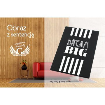 Bild mit beliebigem Spruch - UV-Digitaldruck - 300x400mm - OBR007