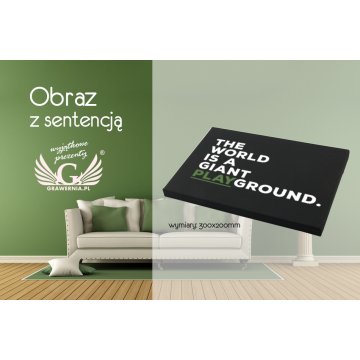 Bild mit beliebigem Spruch - UV-Digitaldruck - 300x200mm - OBR008