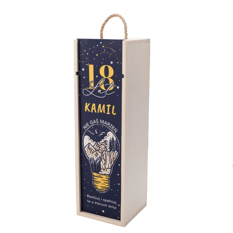 Geschenk zum 18. Geburtstag - Holzkiste für Alkohol - SK084