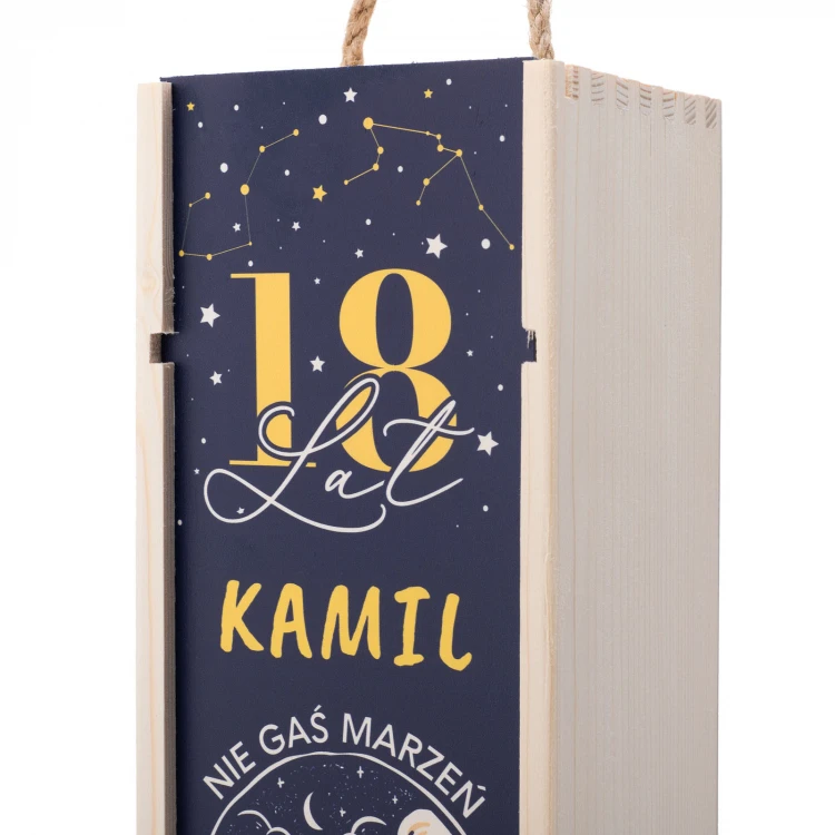 Geschenk zum 18. Geburtstag - Holzkiste für Alkohol - SK084
