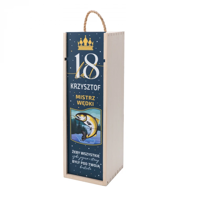 Geschenk zum 18. Geburtstag - Holzkiste für Alkohol - SK083