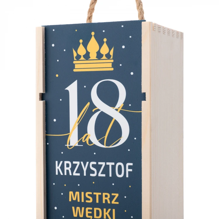 Geschenk zum 18. Geburtstag - Holzkiste für Alkohol - SK083