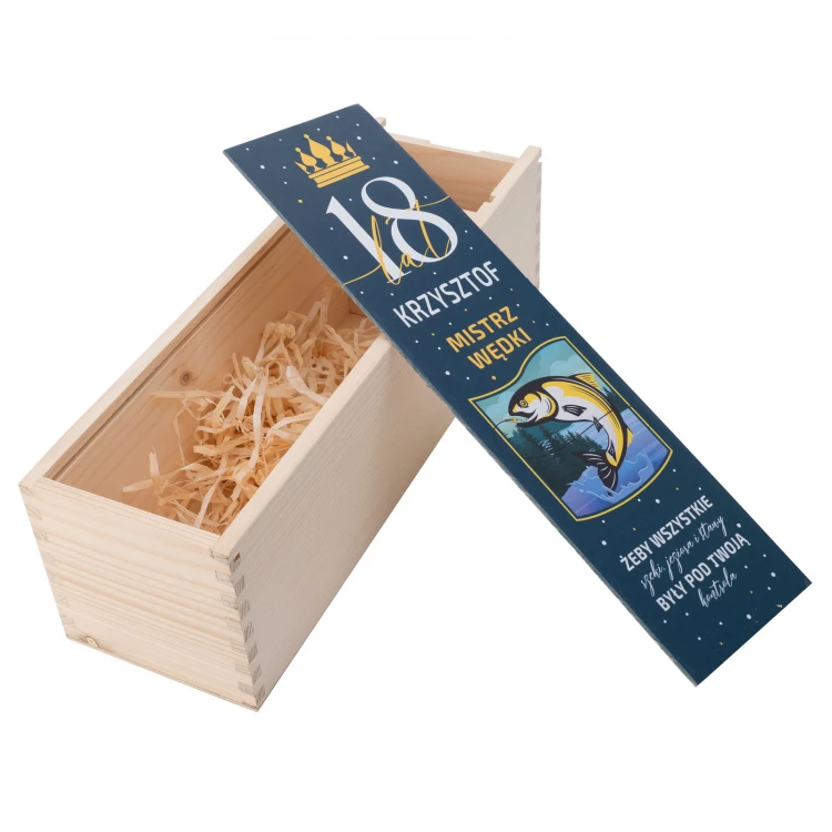 Geschenk zum 18. Geburtstag - Holzkiste für Alkohol - SK083