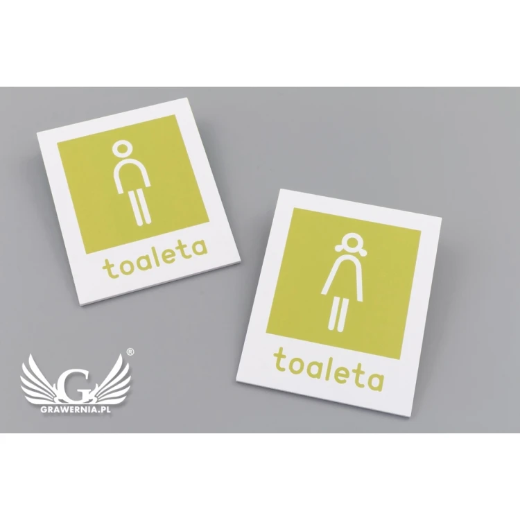 Toilettenbeschilderung - UV-Druck - PVC 3mm - Abmessungen 90x110mm - TT024