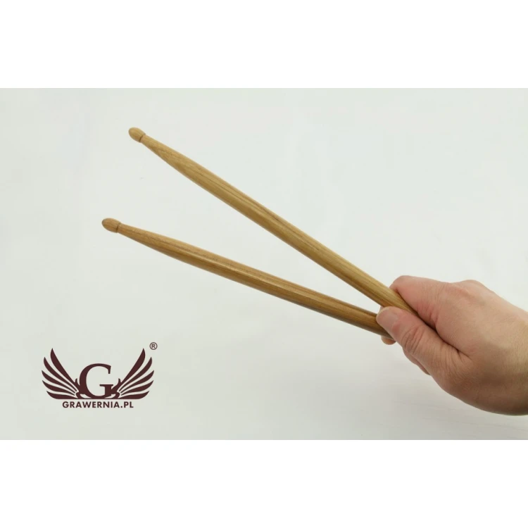 Schlagzeugstöcke PERQS HICKORY 135A mit beliebigem Druck oder Gravur - Geschenk für den Schlagzeuger