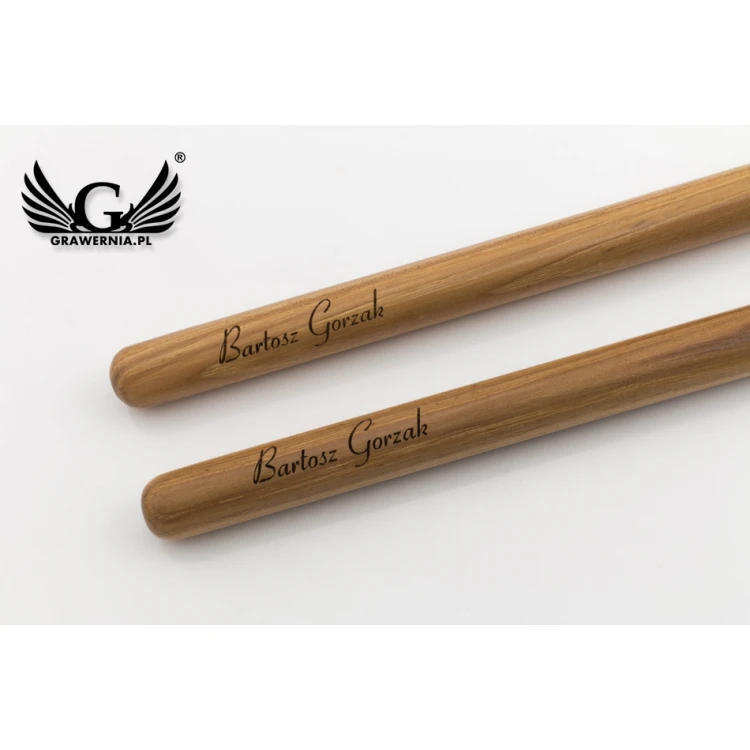 Schlagzeugstöcke PERQS HICKORY 135A mit beliebigem Druck oder Gravur - Geschenk für den Schlagzeuger