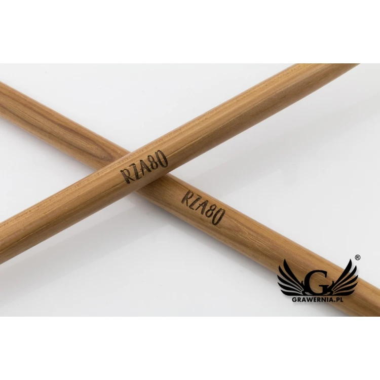 Schlagzeugstöcke PERQS HICKORY 135A mit beliebigem Druck oder Gravur - Geschenk für den Schlagzeuger