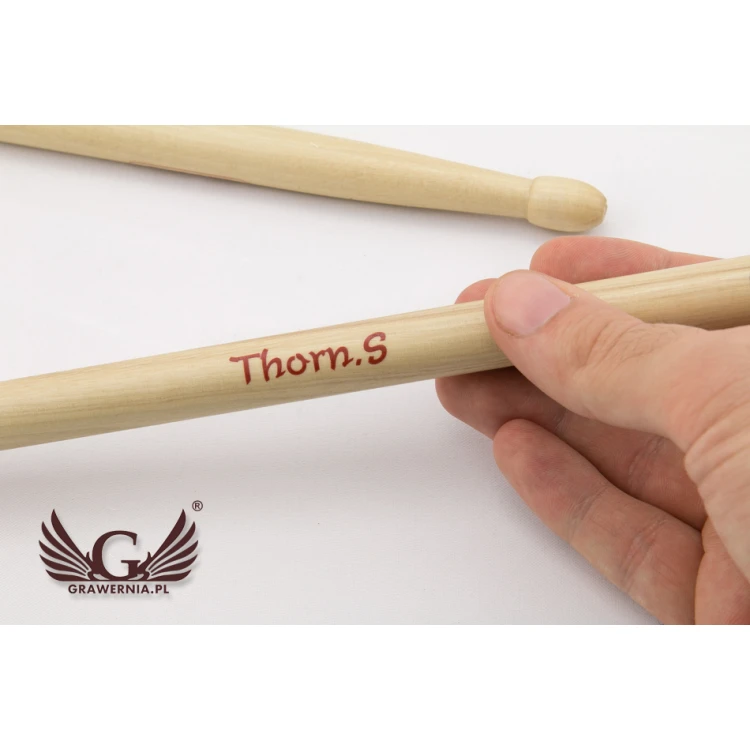 Schlagzeugstöcke PERQS ROCK 140B mit individuellem Druck oder Gravur - Geschenk für Schlagzeuger