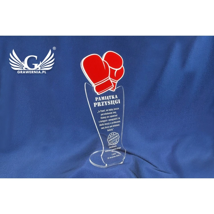 Andenken an den Junggesellenabend - Boxhandschuhe - Modell DTA32 - Höhe 25 cm