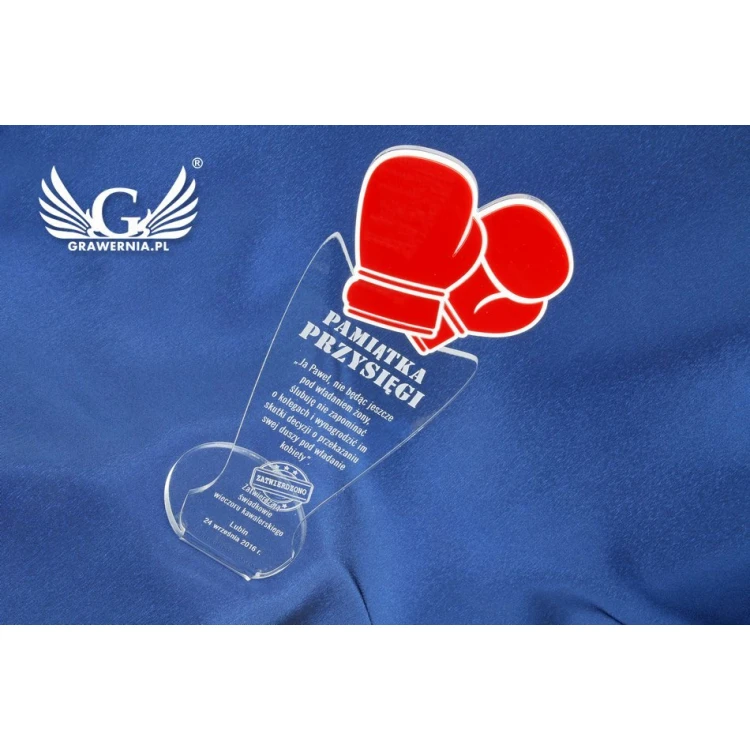 Andenken an den Junggesellenabend - Boxhandschuhe - Modell DTA32 - Höhe 25 cm