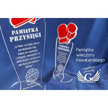 Andenken an den Junggesellenabend - Boxhandschuhe - Modell DTA32 - Höhe 25 cm