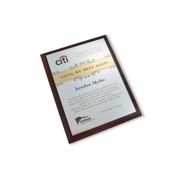 GEDENKURKUNDE FÜR GESCHÄFTSTREFFEN silber-gold