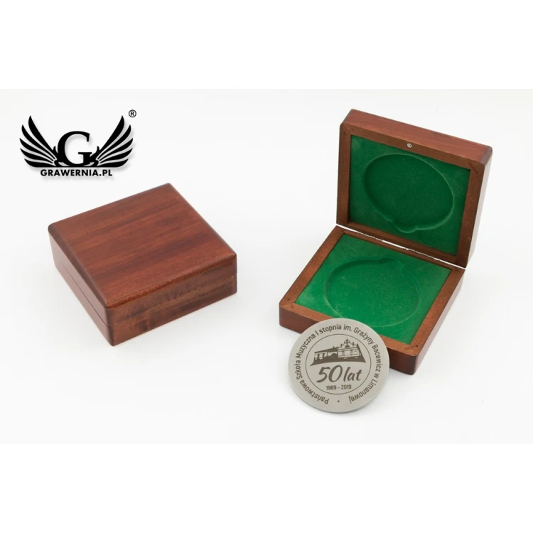 Gedenkmedaille in Holzkassette - Durchmesser 70mm - MGR081
