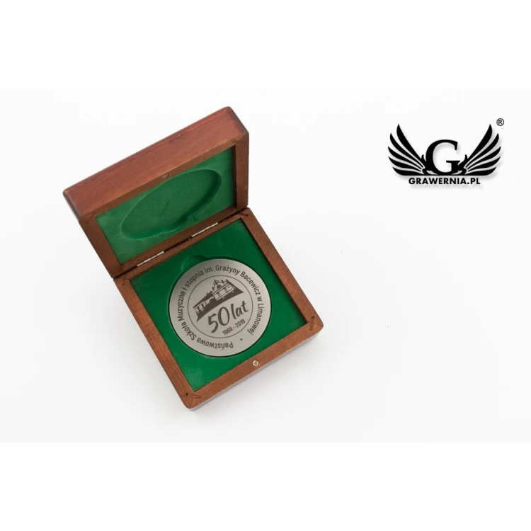 Gedenkmedaille in Holzkassette - Durchmesser 70mm - MGR081