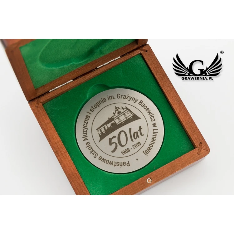 Gedenkmedaille in Holzkassette - Durchmesser 70mm - MGR081