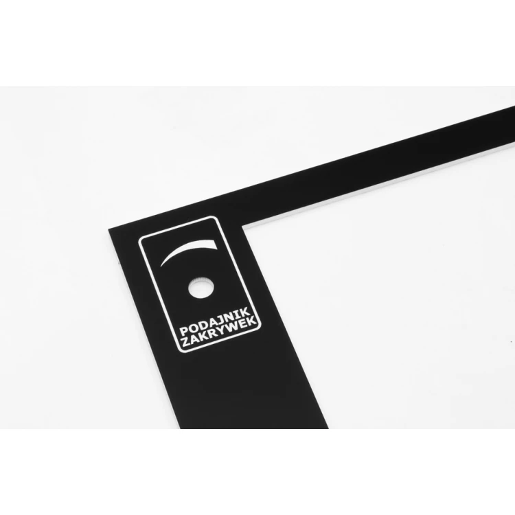 Frontplatte für Maschinen und Geräte - schwarz - Dicke: 3mm - PCZ023
