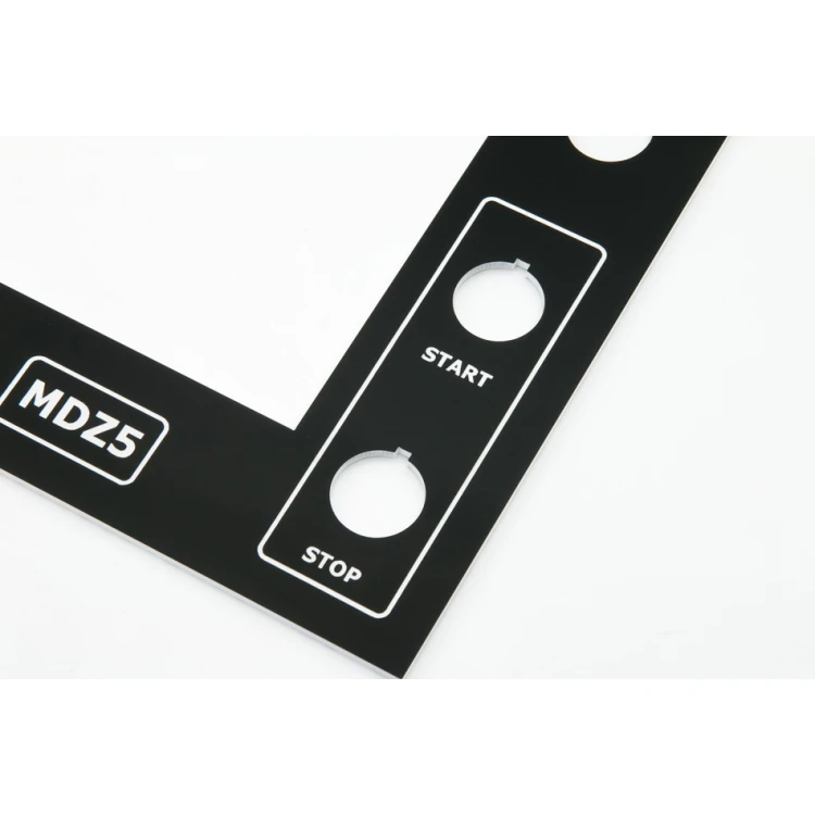 Frontplatte für Maschinen und Geräte - schwarz - Dicke: 3mm - PCZ023