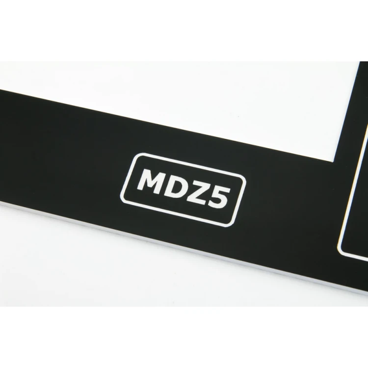 Frontplatte für Maschinen und Geräte - schwarz - Dicke: 3mm - PCZ023