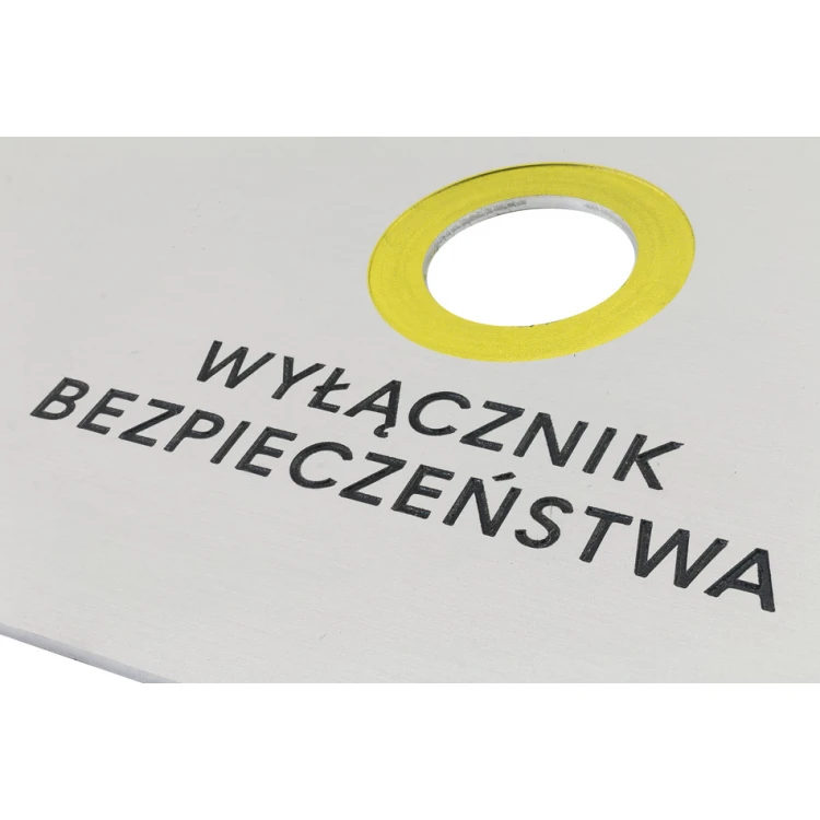Frontplatte für Maschinen - silbernes eloxiertes Aluminium - Dicke: 2mm - PCZ025