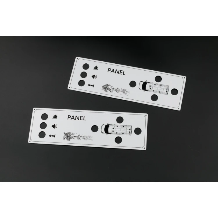 Gravierte Frontplatte aus Aluply-Aluminium - Abmessung 190x60mm - PCZ021