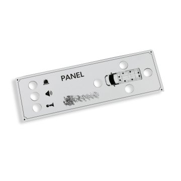 Gravierte Frontplatte aus Aluply-Aluminium - Abmessung 190x60mm - PCZ021