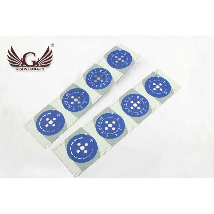 Frontplatte mit den Maßen 102x418mm - farbiger UV-Druck