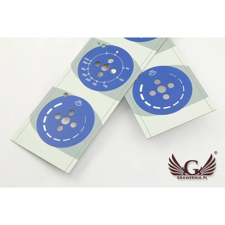 Frontplatte mit den Maßen 102x418mm - farbiger UV-Druck