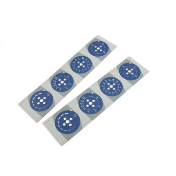 Frontplatte mit den Maßen 102x418mm - farbiger UV-Druck