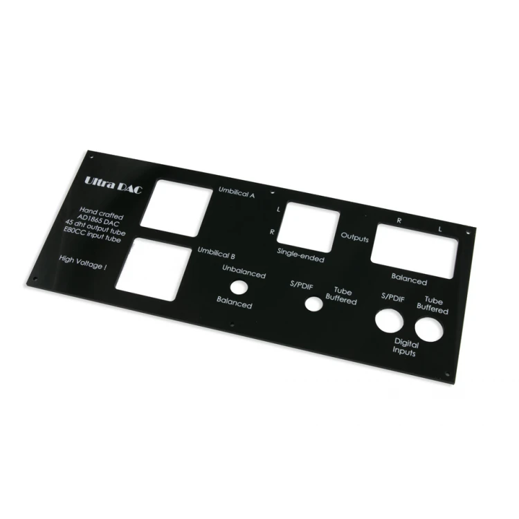 Frontplatte mit den Abmessungen 284x114mm - Digitaler UV-Druck
