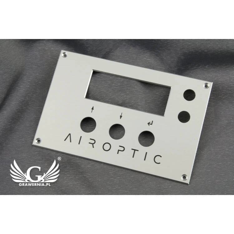 Frontplatte aus eloxiertem Aluminium Abm. 100x160mm - Stärke 2mm