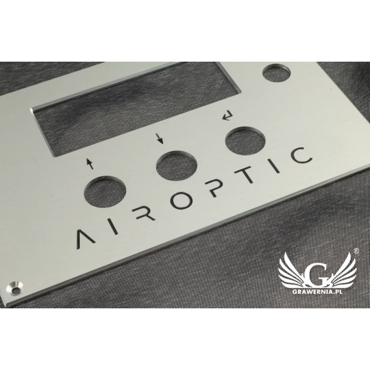 Frontplatte aus eloxiertem Aluminium Abm. 100x160mm - Stärke 2mm