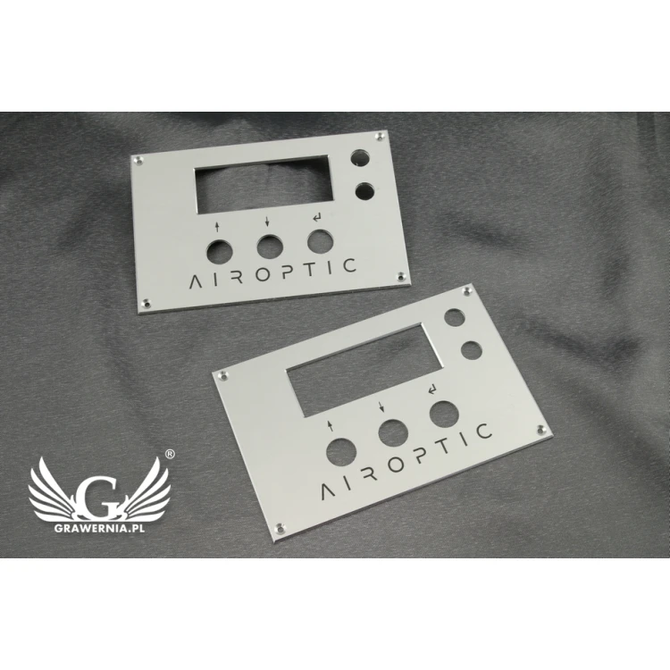 Frontplatte aus eloxiertem Aluminium Abm. 100x160mm - Stärke 2mm