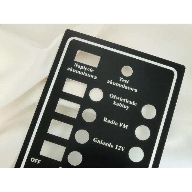Frontplatte - SCHWARZ - Dicke: 1,6mm