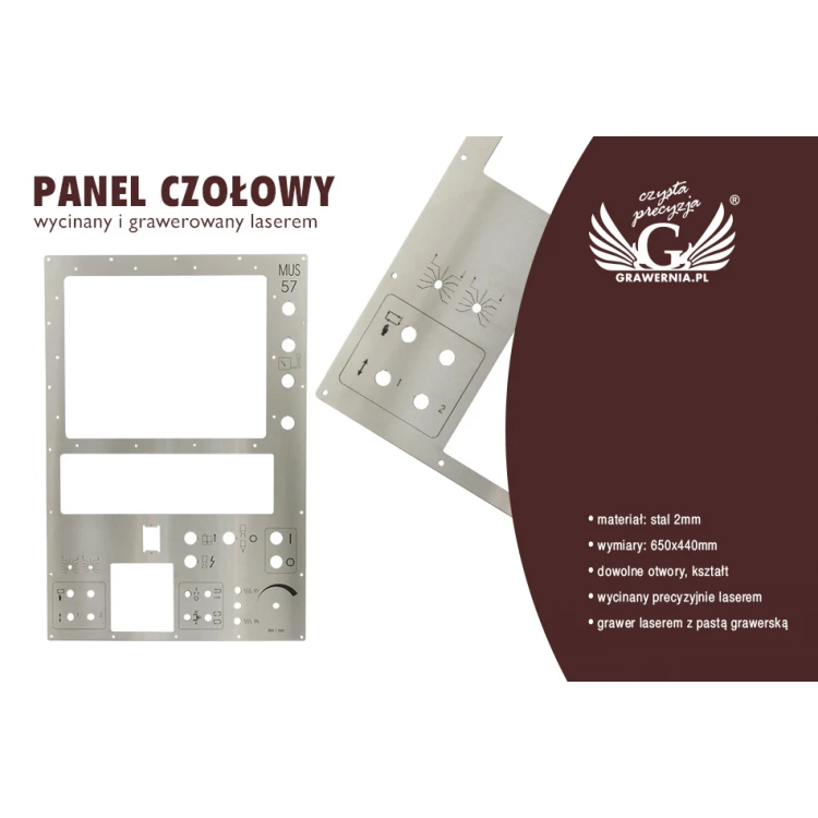 Stahlplatte mit den Maßen 650x440mm - Dicke: 2mm - PCZ019