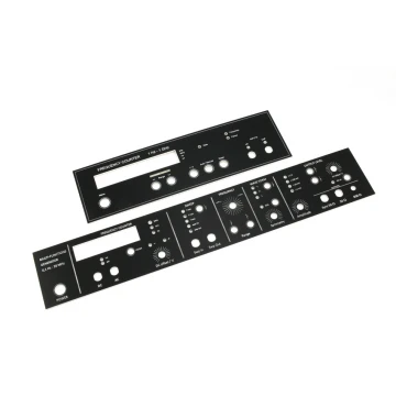 FRONTPLATTEN FÜR MASCHINEN UND GERÄTE - SCHWARZ - Stärke: 1,6mm