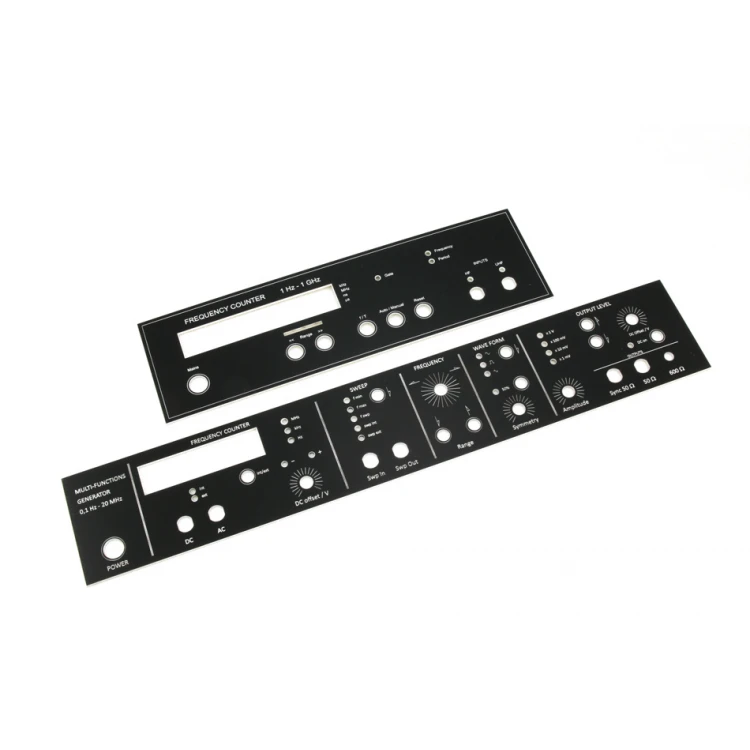 FRONTPLATTEN FÜR MASCHINEN UND GERÄTE - SCHWARZ - Stärke: 1,6mm