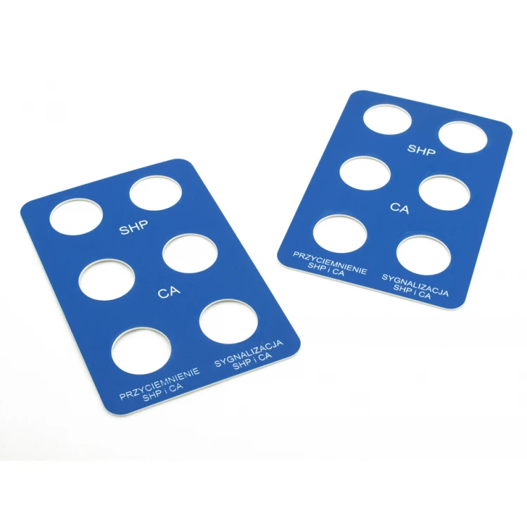 Frontplatten für Maschinen und Geräte - BLAU - Dicke: 1,6mm